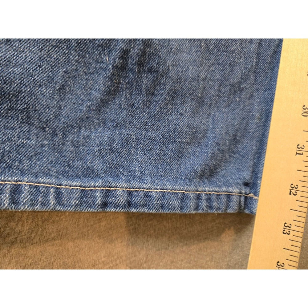 Carhartt Loose Fit Denim Bib Overalls Mens 38x34 Blue OR4672-M Workwear Rugged - Picture 14 of 15
